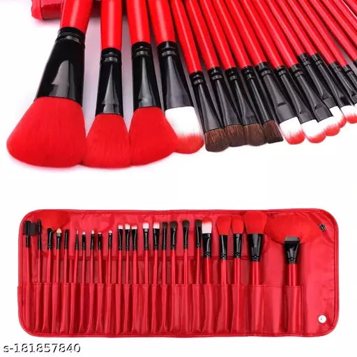 24 Makeup Brushes Kit With Bag